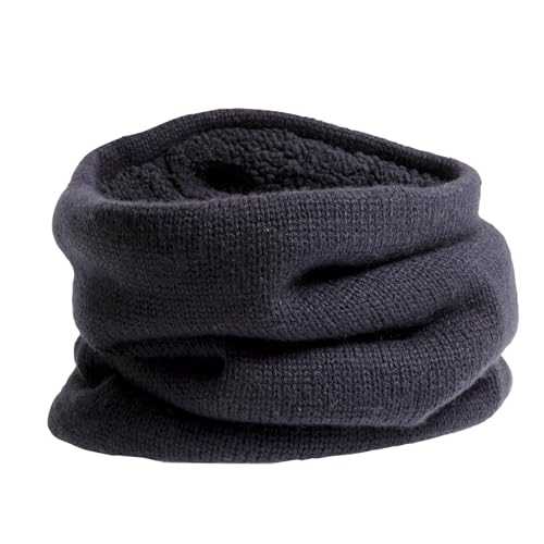 Isotoner Tour de cou mixte enfant chaud, doublé imitation fourrure marine