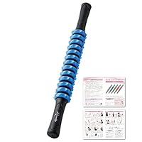 筋膜ローラー 筋膜リリース マッサージスティック マッサージ棒 ブルー