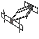 Support mural pour téléviseur à large compatibilité : Ce support télé mural convient à la plupart des téléviseurs LED LCD à écran plat incurvé de 60 à 120 pouces, en particulier les téléviseurs de 65, 70, 75, 80, 85, 86, 90, 95, 98, 100, 110 et 120 pouces avec des modèles VESA de 200 x 100 mm à 900 x 600 mm et peut supporter jusqu'à 100 kg.