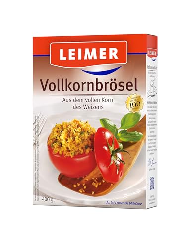 LEIMER Volkornbrösel 400g - Hergestellt aus Vollkornmehl und besonders reich an Ballaststoffen und Mineralien (5 x 400g)