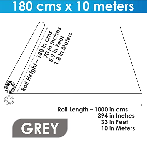 Image of Classic Mosquito Net 120 GSM Fiberglass Windows Mosquito Net Roll. DIY Cut to Any Size, for Small & Big Windows. Highly Durable and Best in Class (Size 180cms*10meter, Color: Grey)