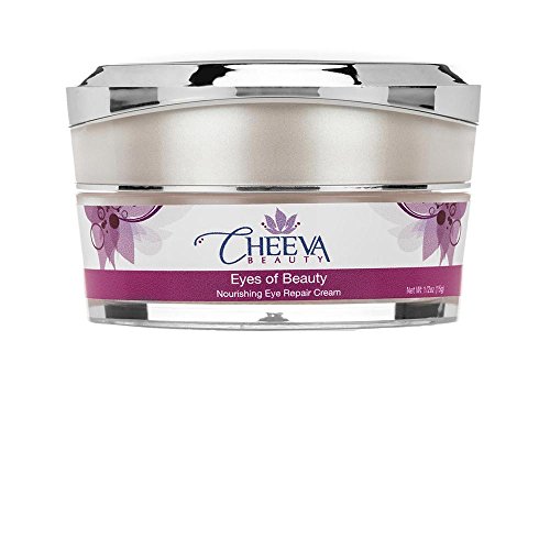 Cheeva Beauty Under Eye Cream for Dark Circles, Fine Lines, Wrinkles, Bags & Puffiness - Collagen Booster Moisturizer w/ Hyaluronic Acid, Arnica, Jojoba Oil for Total Skin Rejuvenation