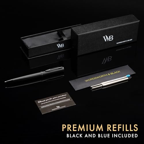 Wordsworth & Black BPM Wordsworth And Black Ballpoint Pen All Black Lacquer- Stunning Luxury Pen thumb #2