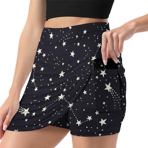 Jupe short de tennis avec poche pour femme évitant les frottements en running