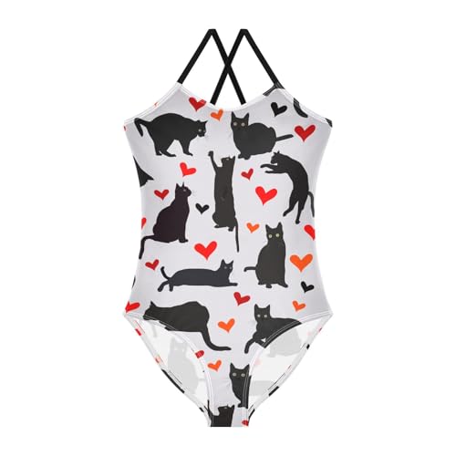 Image of Girls one Piece Swimsuit Summer UPF 50+ Quick Dry Beach Bathing Suit with Straps Swimwear 3-10 Years