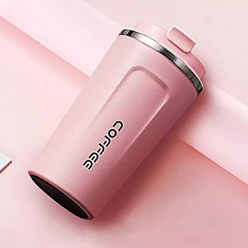 Copo Térmico Coffe anti-vazamento Conserva Quente Frio 510ML Cor:Rosa