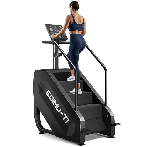 Image of T1 Stair Stepper Machine, 550Lbs Commercial Grade Stair Climber for Home with 15 Resistance Level and LED Screen, Stepmill Exercise Machine for Full Body Workouts, 24-164 Steps /Min