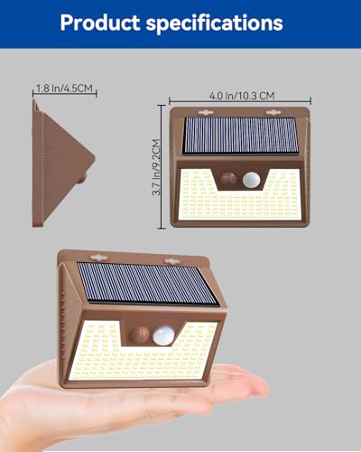 image for Peasur Solar Lights Outdoor Motion Sensor, 12Pack 140LED Waterproof So