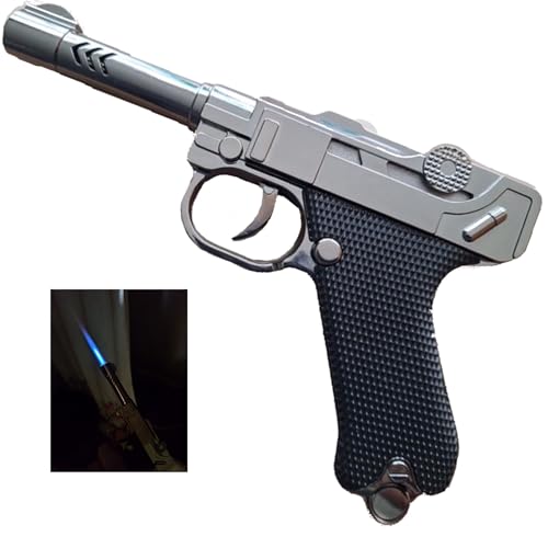 Hornos Y Parrillas, Kitchen Encendedor Recargable Metálico Forma de Pistola Flama de Soplete USA Gas Butano No Incluido Regalo Cocina Hogar