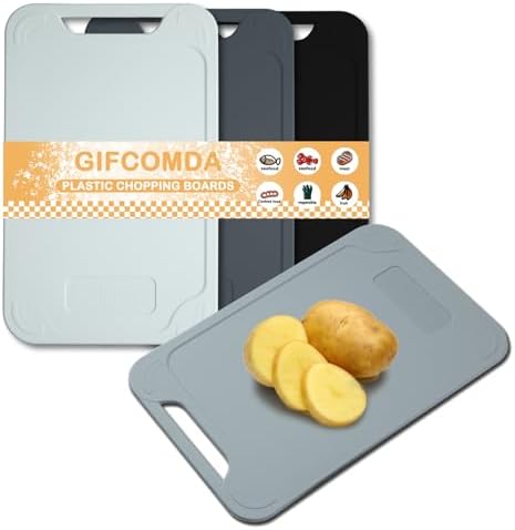 5 Stück Schneidebrett Set Küche - BPA Frei Rutschfeste Schneidematten 29x19cm