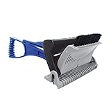 Snow Joe SJEG-DZ Dozer PRO 7-Inch Windshield Scraping Tool w/Ice Breaking Teeth, Bristle Brush...