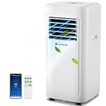 AAOBOSI Portable Air Conditioner, 8000 BTU Portable AC Units for Room up to 182 Sq.Ft, 4-in-1 AC Cooler with LED Display/24Hrs Timer, Installation Kit for Home, Office, Dorm