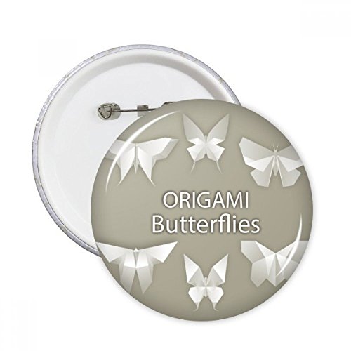 Badge bouton origami papillon pour customiser les vêtements