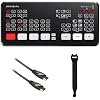 Blackmagic Design ATEM Mini Pro HDMI Live Stream Switcher with 6' High-Speed HDMI Cable & 10-Pack Straps Bundle