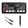 Blackmagic Design ATEM Mini Pro HDMI Live Stream Switcher with 6' High-Speed HDMI Cable & 10-Pack Straps Bundle