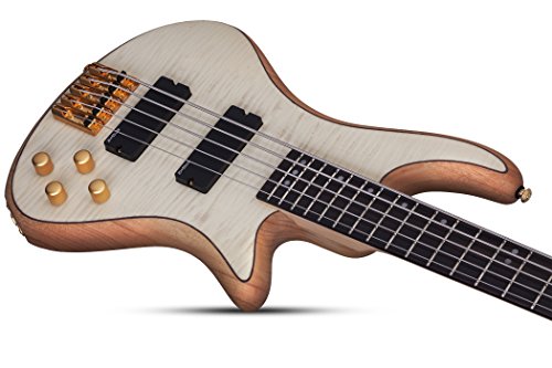 Schecter Stiletto Custom-5 Electric Bass (5 String, Natural Satin) #TOP4