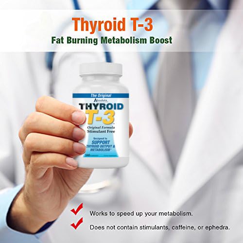 Absolute Nutrition TT100 Thyroid T-3 Radical Metabolic Booster, Energy & Focus Unflavored Thyroid Support Formula Capsules, Natural Metabolism Booster thumb #4