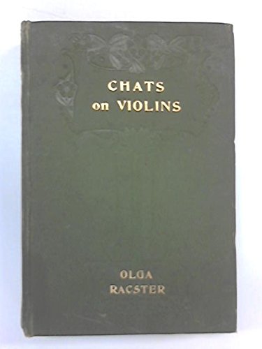 Chats on violins, (The music lover's library [v... B00086N6PC Book Cover