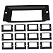 HAPINARY 24pcs Long-Lasting Metal Box Handles Self-Adhesive Decorative Label Holders for Storage Labels Home Decor Box Accessories