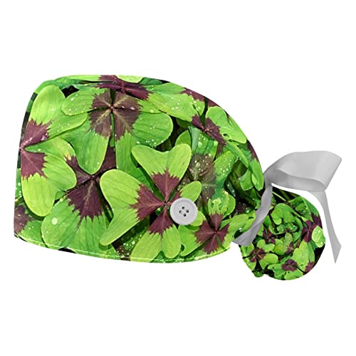 Chapeau de travail respirant JDEZ en lot de 2 avec motifs de la Saint-Patrick pour adulte