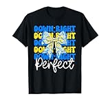 World Down Syndrome Day Down Right Perfect Coquette Bow Girl T-Shirt