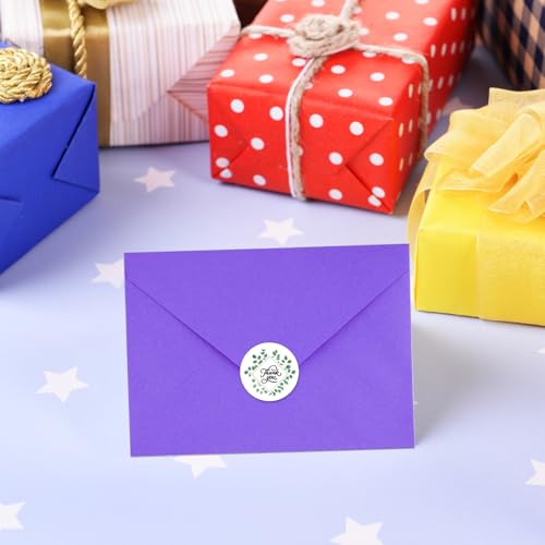 Briefumschläge Bunt -72 Stück 120 g/m², 12 Farben Farbige Umschläge -DIN B6-175 x 125 mm, Farbige Briefumschläge mit 3 Blatt Selbstklebende Aufklebern für Geburtstage, Hochzeiten, Weihnachten