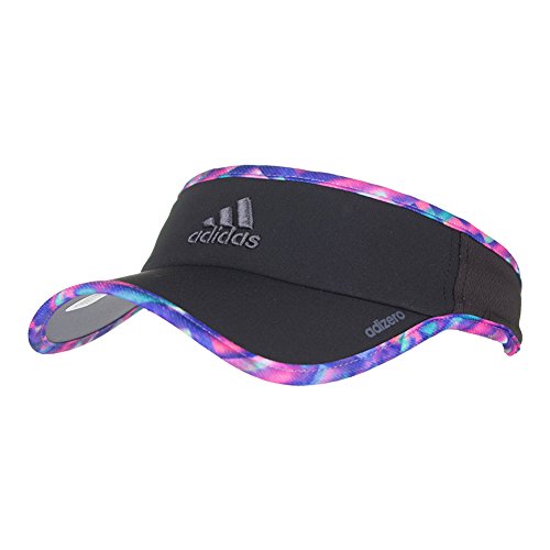 adidas womens Adizero II Visor, Black/ Deepest Space Multi Jawbreaker Print, One Size