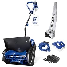 Snow Joe 24V Cordless Electric Snow Shovel Kit w/ Cover & Scraper, 13" Clearing Path, 400W Motor - Heavy-Duty Snow & Ice Removal for Driveway & Walkway, 24V-SS13-TV1