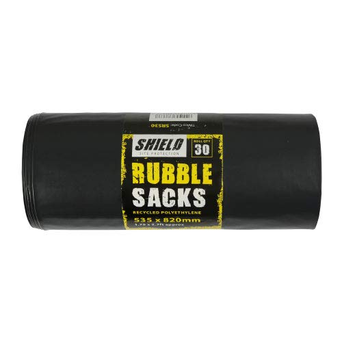 Rubble Sacks/Rubble Bags - Super Strong and Recycled - An excellent solution for garden/rubbish clearance - Convenient and compact roll of 30 sacks - Robust bin liners.