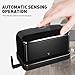 Electric 2 Hole Punch,VEYETTE Black Hole Punch,Punches Up to of 12-15 Sheets Paper, AC or Battery