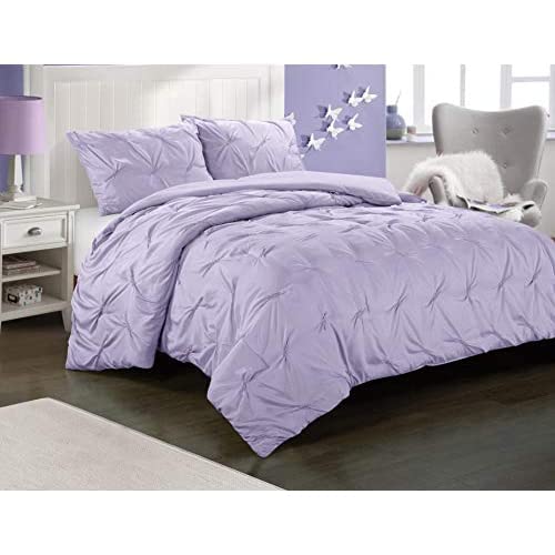 Heritage Club Sierra Solid Pintuck Comforter Set #TOP2