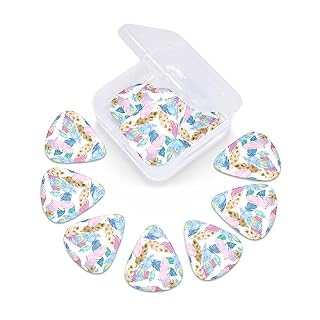 Lot de 12 médiators tendance et durables en forme de plume aquarelle pour guitare électrique et basse - Les Beatles, Paul McCartney, John Lennon, RIngo Starr, George Harrison Lot de 12 médiators tendance et durables en forme de plume aquarelle pour guitare électrique et basse – Image 6