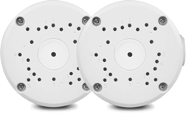 Camera Junction Box, 2pcs Waterproof Junction Box for Surveillance Camera, Security Camera Mounting Box, CCTV Junction Box