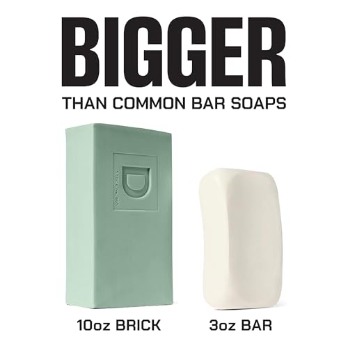 Image of Duke Cannon Big Brick of Soap Seawolf 3 Pack - Large 10 oz Men's Bar Soap, Fresh Aquatic Scent, Triple Milled Long-Lasting Body Soap for Daily Shower Use