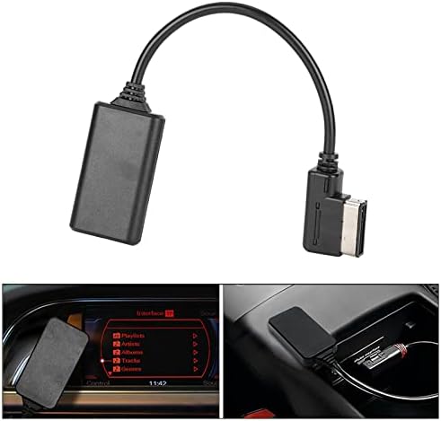 Akozon Bluetooth 5.0 AUX Music Interface Adapter Audio Cable Fits for AMI MMI MDI A1 A3 A4L A5 A6 A7 A8 Q3 Q5
