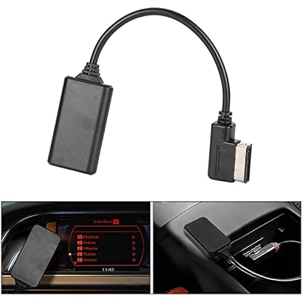 Tbest Bluetooth-кабель, Bluetooth 5.0, AUX-интерфейс для музыки, MP3-адаптер, кабель, соединительный адаптер, замена для AMI, MMI, MDI, замена для ///R7/S5//A6L /A8L /A4L