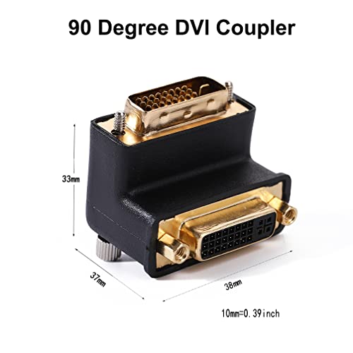 Adaptador DVI de 90 grados contra cables doblados en pantallas pegadas a la pared 1080P PC 2
