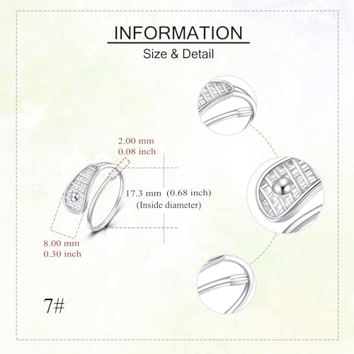 YAFEINI Golf Lacrosse Rings 925 Sterling Silver Golf Lacrosse Moonstone Sport Lovers Jewelry for Women Gifts4