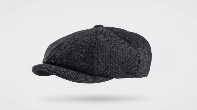 2 Pack Newsboy Cap Peaky Herringbone Baker Boy Flat Caps for  display picture 1