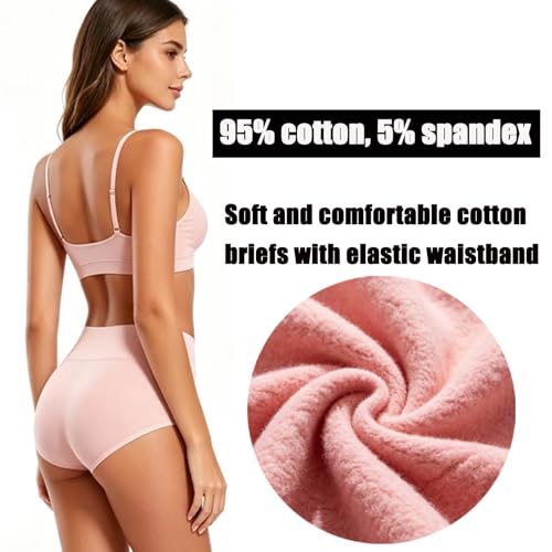 Image of Women's double-layer underwear, 95% cotton, comfortable and close-fitting, move however you want.