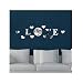 amtonseeshop New Fashion Brand New Quartz DIY 3D Home Modern Decoration Crystal Mirror Living Room "Love" Wall Clock