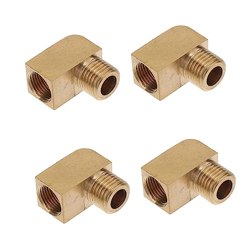 GRIRIW Elbow Fitting Brass 90° Hose Elbow Connector Tubing Connector for Air/water Easy Install