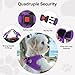 Joytale Hundegeschirr Kleine Hunde, Reflektierend Weich Gepolstert Geschirr, Air-Mesh Brustgeschirr Hund klein, S, Lila
