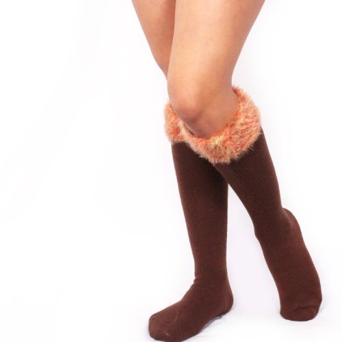 Image of Fashionable Cotton Slouchy Boot Socks for Women and Girls: Long Thigh Highs, Over-the-Knee Highs, and Knee Highs