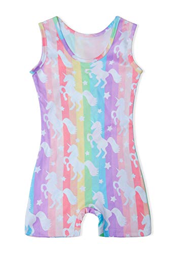 image for Uideazone Leotards for Girls Gymnastics Unicorn 4t 5t Kids Child Rainb