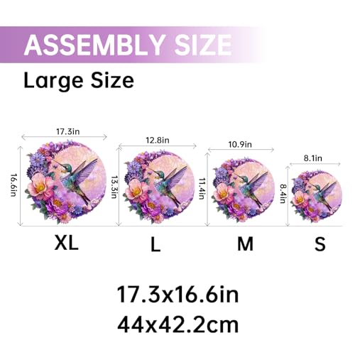Jigfoxy B0D12PDGRR Wooden Puzzles For Adults, Hummingbird Wooden Jigsaw Puzzles thumb #5