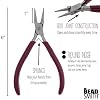 The Beadsmith Causal Comfort Tool Set 3-Piece Kit: Chain Nose, Round Nose and Flush Cutter with Tungsten Carbide Blades Make Bracelets, Necklaces & Earrings Tools for Jewelry Making
