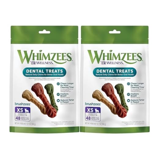 Whimzees Dental Dog Treats - Natural Grain-Free Chews for Healthy Teeth & Gums - Variety Pack - Small Breeds - Vegetarian Dental Care Snacks (2-Pack)