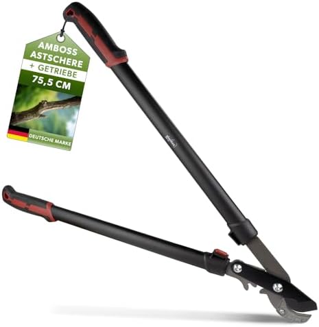Bild 13 - Teleskop Bypass Getriebeastschere SG-21, Bypass Baumschere für frisches Holz bis zu Ø 40 mm, Astschere mit scharfer Klinge aus Kohlenstoffstahl, Länge: 66-92 cm, Baumschere, Gartenschere