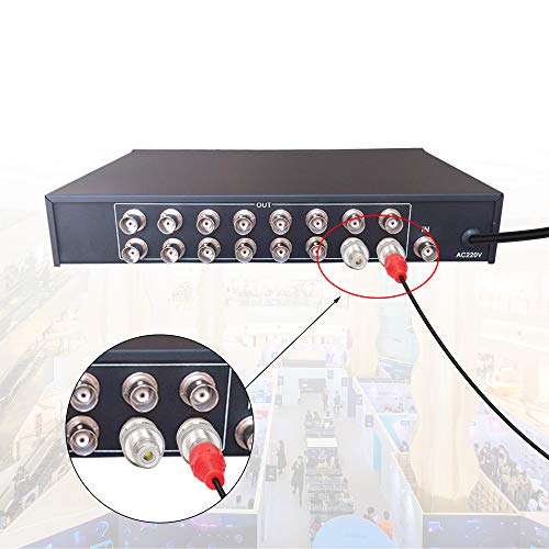 Adaptador BNC a RCA macho a hembra 5 unidades miniatura 6